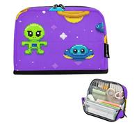 Caihoyu Trousse à crayons de grande capacité pour adolescentes, filles, extraterrestres et ovnis