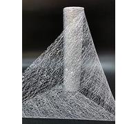 CaiiBtntgb Sparkle Metallic Gold Thin Table Runners Sequin Glitter Metallic Foil Thin Mesh Roll Wedding Day Party Party Decor Gift Floral DIY Wrapping 30CM * 914CM (Argenté)