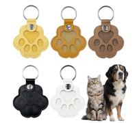 CAIJ Lot de 5 porte-clés pour poils d'animaux, en forme de patte mignon, pour recueillir les poils de chat et de chien, cadeaux souvenirs pour animaux de compagnie