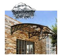 CAIJUN Auvent Marquise Fenêtre,Extérieur Patio Jardin Abris De Porte D'entrée Anti-UV Transparent Feuille De Polycarbonate,Étanche Extension De Toit,16 Tailles (Taille : 80cmx200cm)