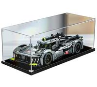 Caikbms Boîte Présentation Acrylique Compatible avec Modèle Blocs Construction Voiture Sport Lego 42156 Peugeot 9X8, Boîte Rangement Transparente pour Modèle Boîte Poussière B,2mm