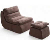 Caikbms Fauteuil Poire Mousse Mémoire Forme pour Adulte, Canapé Simple Rebond Élevé, Fauteuil Sol pour Petit Espace, Canapé Compression sous Vide, Adapté Chambre Et Salon G