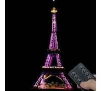 Kit Déclairage LED Compatible avec La Tour Eiffel Lego 10307 Paris, Éclairage avec Télécommande LED (Lumières Uniquement, Pas Les Modèles Lego) B