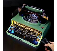 Caikbms Kit Déclairage LED Compatible avec Machine Écrire Rétro Le-go 21327, Ensemble Déclairage LED Télécommande (Uniquement Lumières, Pas Modèles Le-go) B