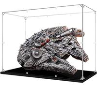 Caikbms Vitrine Acrylique Compatible avec Kit Construction Lego 75192 Millennium Falcon, Protection Anti Poussière Cadeau pour Modèle, Boîte Présentation Transparente (Vitrine Uniquement) B,2mm