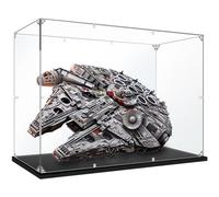 Caikbms Vitrine Acrylique Compatible avec L-Ego 75192 Millennium Falcon, Vitrine Anti-Poussière pour Modèles Dobjets Collection (Vitrine Uniquement) B,2mm