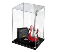 Caikbms Vitrine Acrylique Compatible avec La Guitare Lego Fender 21329, Boîte Présentation en Acrylique, Vitrine Rangement Anti-Poussière (Blocs Construction Non Inclus) B,2mm