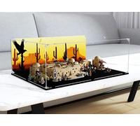 Vitrine Acrylique Compatible avec Le-go Mos Eisley Cantina 75290, Boîte Modèle Acrylique Anti-Poussière pour Boîte Collection 42099 (Vitrine Uniquement, Ninclut Pas L'ensemble) B,3mm
