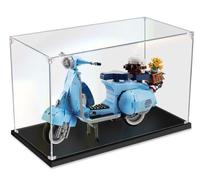 Caikbms Vitrine Acrylique Compatible avec Lego 10298 Scooter Vespa 125, Boîte Modèle Acrylique Transparent Transparent pour Lego 10298 (Modèle Non Inclus) B,2mm