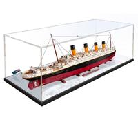 Caikbms Vitrine Acrylique Compatible avec Modèle Lego 10294 Titanic, Boîte Modèle Transparente Anti Poussière (Boîte Daffichage Uniquement) A,3mm