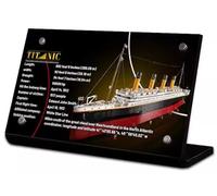 Caikbms Vitrine Compatible avec Lego Titanic (10294), Vitrine Anti Poussière pour Modèles Dobjets Collection (Vitrine Uniquement) A,5mm