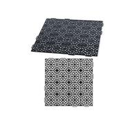 Caillebotis ajourée noir dalle en plastique Prosperplast Mosaic