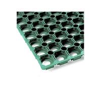 Caillebotis caoutchouc 100 x 150 cm - Vert