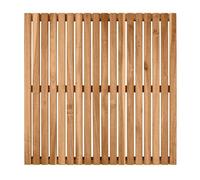 WENKO Caillebotis de Douche Acacia FSC® 55x55cm | Caillebotis pour la Douche | Salle de Bain, Piscine, Sauna | avec Pieds antidérapants antiglisse| Sécurité| Acacia Certifé FSC® |55x55cm | Bois