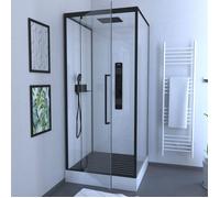 Caillebotis en Bois Composite Gris pour Cabine carrée - Dimensions 80 x 76 x 3.2 cm