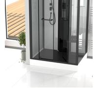 Caillebotis en Bois Composite Gris pour Cabine rectangulaire - Dimensions 105 x 75 x 3.2 cm