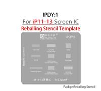 Cailloux De Puce Ic À Écran Tactile Pour Iphone,Panneau Lcd,Iphone 14,11,12,13 Pro,X,Xs Max,18 Positions De Plantation,Maille En Acier,Outil De Réparation De Téléphone - Type Screen Ic11 To 13pm