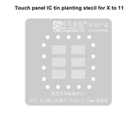Cailloux De Puce Ic À Écran Tactile Pour Iphone,Panneau Lcd,Iphone 14,11,12,13 Pro,X,Xs Max,18 Positions De Plantation,Maille En Acier,Outil De Réparation De Téléphone - Type Plant Stencil 12pm