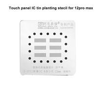Cailloux De Puce Ic À Écran Tactile Pour Iphone,Panneau Lcd,Iphone 14,11,12,13 Pro,X,Xs Max,18 Positions De Plantation,Maille En Acier,Outil De Réparation De Téléphone - Type Plant Stencil X-11
