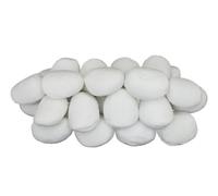 Cailloux En Céramique Blancs Pour Foyers à Gaz et Bio Éthanol Charbon Emballage Pour Vous (lot de 20)
