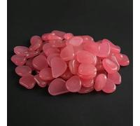 Cailloux phosphorescents, Pierres lumineuses qui brillent dans le noir Galets lumineux(Pink)