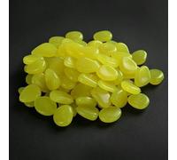 Cailloux phosphorescents, Pierres lumineuses qui brillent dans le noir Galets lumineux(Yellow)