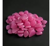 Cailloux phosphorescents, Pierres lumineuses qui brillent dans le noir Jardin de galets(Purple)