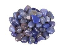 Cailloux, pierres décoratives naturelles, Polished Agate Stones Colored Pebbles River Rocks for Plants, Aquarium Rocks, Fish Tank Rocks, Vase Filler Rocks, Landscaping Rocks And DIY Arts,Red(Blue)