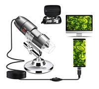 Cainda Microscope numérique USB 40x à 1000X, avec Support en métal et étui de Transport Compatible avec Android Windows 7 8 10 11 Linux Mac