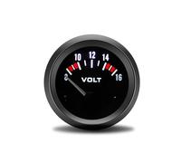 CAINV Voltmètre de Voiture à Essence 2 ", 52MM, 8~16V, rétro-éclairage LED Blanc, Tension 12V, Accessoires de Voiture for Voiture à Essence 12V Facile à Lire