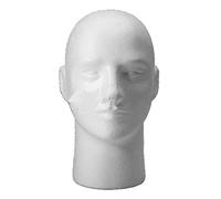 CAIONPLE 1 mannequin de vitrine masculin féminin en mousse, tête de mannequin, modèle de chapeau perüCke, 2