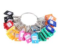 CAIONPLE 1 organisateur de clés portable comme sur la photo en plastique + métal avec 30 mousquetons individuels et porte-clés pour plusieurs clés, pour bureau, appartement
