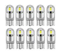 CAIONPLE 10Pcs 6000K Canbus T10 168194 W5W Dome License Side Marker Ampoule LED Blanc