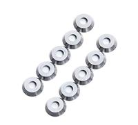 CAIONPLE 10PièCes SéRies DiamèTre 12Mm Rond en Carbure Cutter Insert Convient pour le Tournage Du Bois Ci3