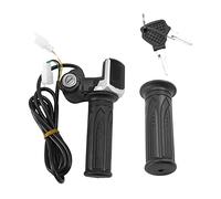 CAIONPLE 36V Poignée de Papillon Électrique Universelle de Bicyclette avec la Serrure Principale de e Vitesse de Puissance D'Indicateur D'Affichage pour L'Affichage Électrique