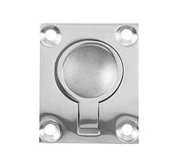 CAIONPLE 48 x 38 mm pour bateau Locker Hatch Latch Cabinet Anneau Encastré Poignée de choc Marine Surf Matériel en acier inoxydable 316