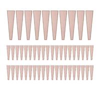 CAIONPLE 50 PCS Single Rose Sleejson Bag Bouquet Packaging Bags Floral Wrappers Plastic for Valentine's Day, Pink