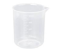 CAIONPLE 500ml Becher Gradue en Plastique Transparent