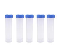 CAIONPLE 5PCS 50 ML centrifugeuse en Plastique Tube a essai Contenant Flacon autoportante Bouchon a vis