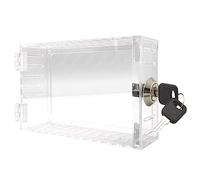 CAIONPLE Boîtier de fermeture universel pour thermostat avec couvercle de clé pour thermostat mural - Convient pour les thermostats d'une taille de 7 x 4,5 cm ou plus petite