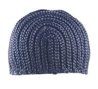 CAIONPLE Bonnet de cornrow super élastique pour crochet, tressage à tisser, bonnet pour la fabrication de perruques de qualité supérieure, noir, 1 pièce