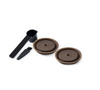 CAIONPLE Bouchon RéUtilisable 2 PièCes pour Capsules Vertuo et VertuoLine Silicone Rechargeable et Compatible