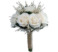 CAIONPLE Bouquets de mariée pour mariage, roses artificielles, bouquet de mariée, demoiselle d'honneur, bouquet de fleurs pour filles