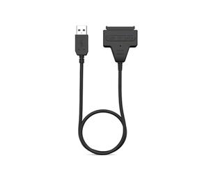 CAIONPLE Câble Adaptateur vers USB 3.0 pour Disques SSD/HDD de 2,5" Prenant en Charge Une Vitesse Allant Jusqu'à 5 Gbps