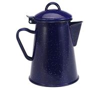 CAIONPLE Cafetière en émail de 1,2 l - à main - Décoration ciel étoilé - Bleu