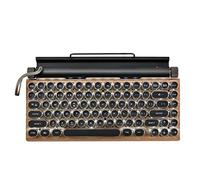 CAIONPLE Clavier de Machine à éCrire RéTro Claviers MéCaniques Bluetooth sans 83 Touches Clavier D'Ordinateur pour Ordinateur Portable PC Gaming