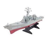 CAIONPLE Destructeur de Missiles GuidéS Modèle de Bateau Statiques avec PréSentoir Modèle de Navire de Guerre Bricolage éDucatifs Loisirs Enfants Cadeau