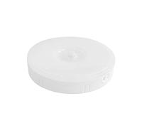 CAIONPLE DéTecteur de Mouvement PIR Veilleuse LED Lampe de Nuit Rechargeable USB à Intensité Variable pour LumièRe D'Armoire LumièRe de Placard sans - Blanc