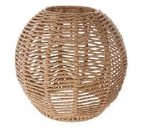 CAIONPLE Éclairage de la maison en rotin Couverture Lustre tissé à la main Rétro Abat-jour Famille d'accueil Lustre décoratif