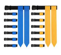 CAIONPLE Flag Football Ceinture 14 joueurs Drapeau réglable Kit de football pour entraînement sportif et compétition